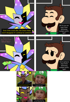 Dimentio be like, Wrong Luigi Wrong