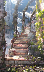 The stairway