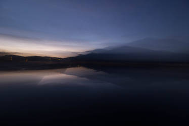 The approaching sunrise at Sun Moon Lake.