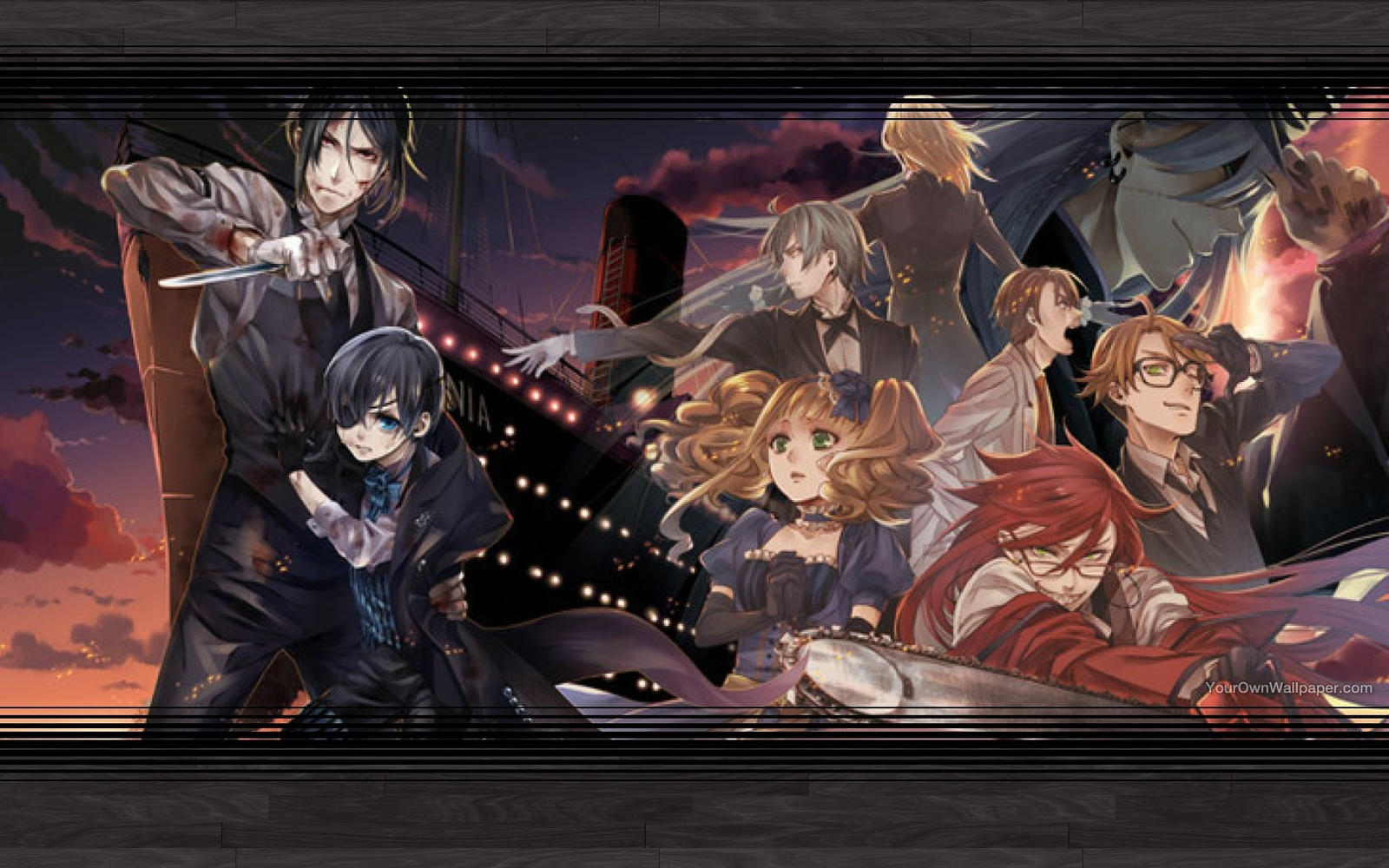 Details about / 3D Black Butler A166 Japan Anime Wall Stickers Murals Wallpaper Zoe