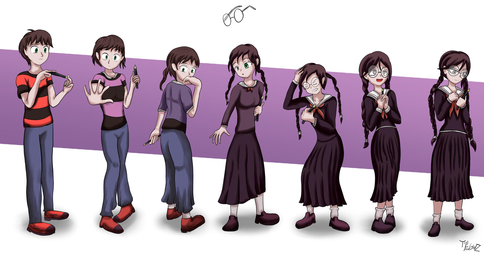 COM: Writing makes you smarter TG TF by ThatFreakGivz on DeviantArt