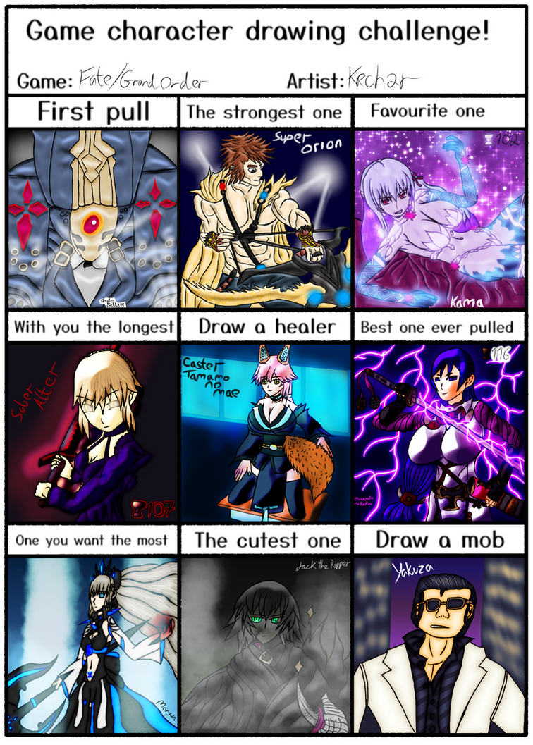 Fgo Draw FGO Drawing Challenge by KRCH2R on DeviantArt