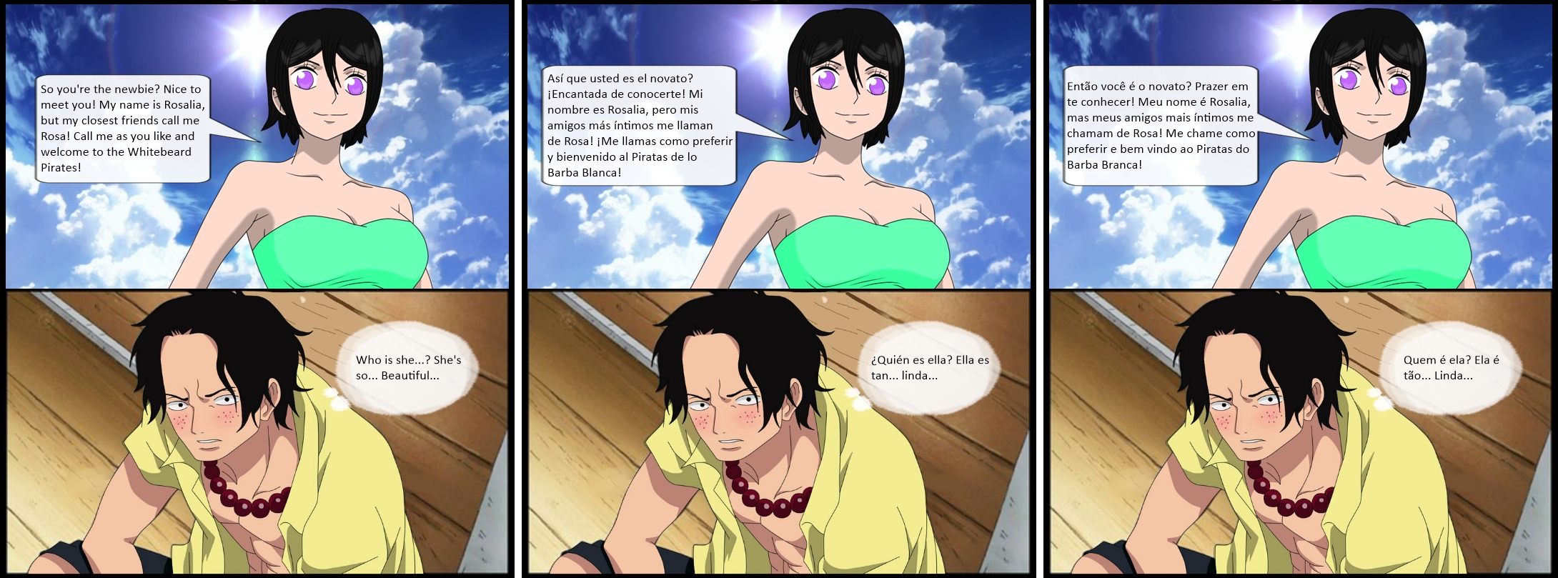 One Piece Ace And Rosalia Love At First Sight By Otohimeyun On Deviantart