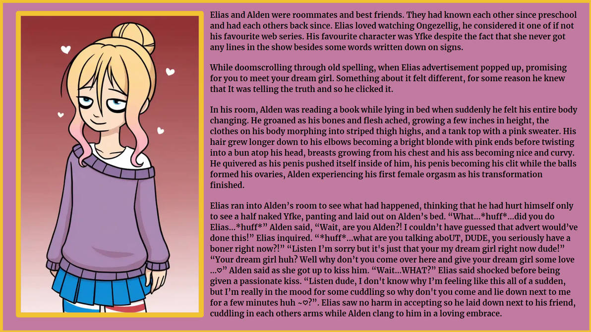 Yfke TG TF Caption by OngezelligTFCaptions on DeviantArt