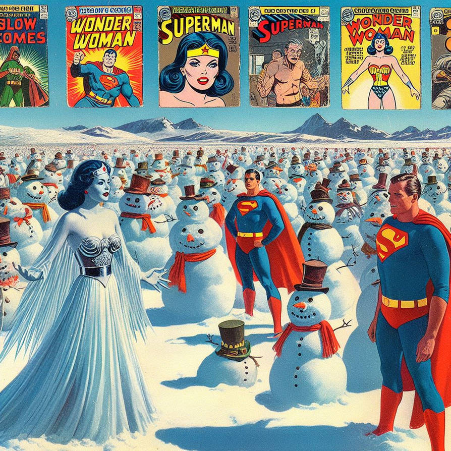 Wonder Snowfall Wonder Woman Turned To Living Snow by rms19 on DeviantArt