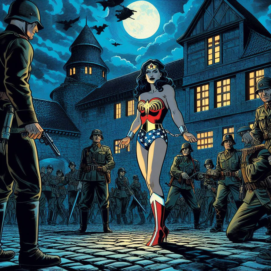 Shackled Deviantart Wonder Woman Shackled German Prisoner by rms19 on DeviantArt