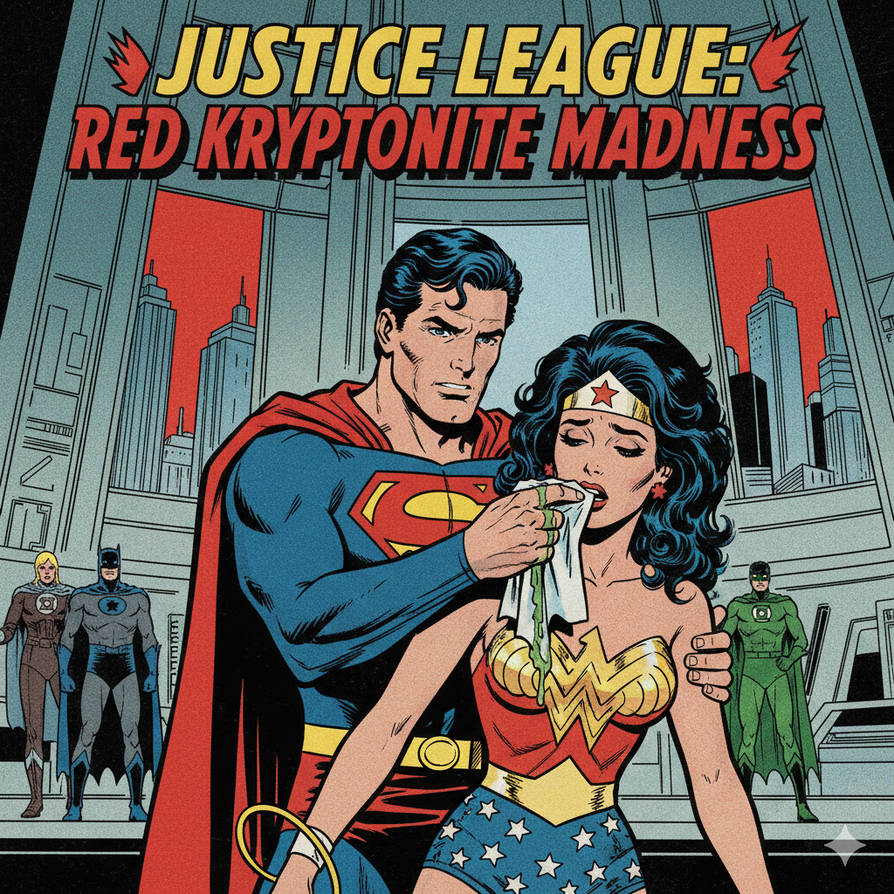 Red Kryptonite Pc Justice League Red Kryptonite Madness by rms19 on DeviantArt