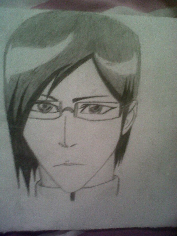 Bleach, Anime, Uryu- Pencil Drawing