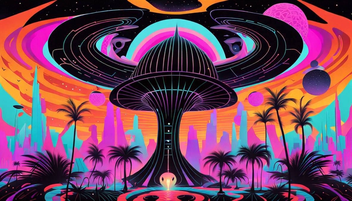 Calhatopia Visualize a (((kaleidoscopic alien world landscape by BOcopOBs on ...
