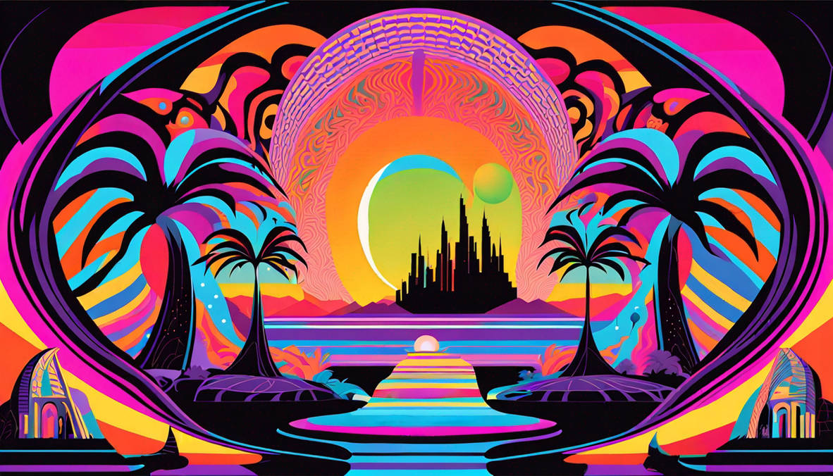 Calhatopia Visualize a (((kaleidoscopic alien world landscape by BOcopOBs on ...