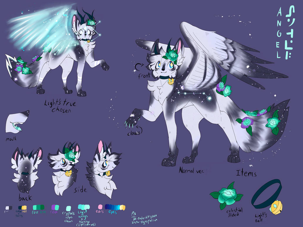 Angel Reference Sheet by Enderkitty3089 on DeviantArt