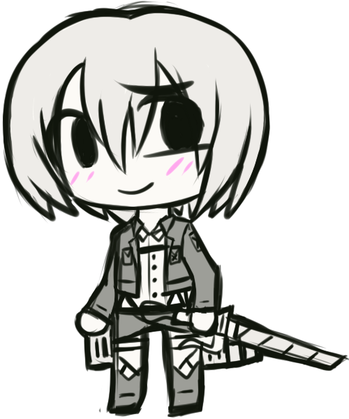 Monochrome chibis: Armin