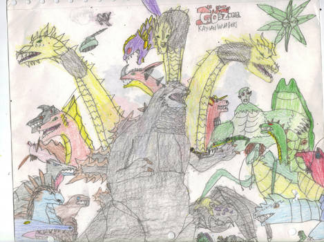 Godzilla Kaxin Invaders Poster
