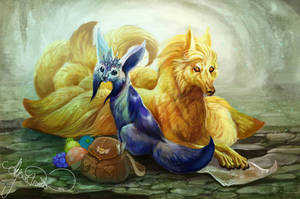 PMD Glaceon and Ninetales