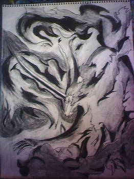 Rayearth charcoal drawing