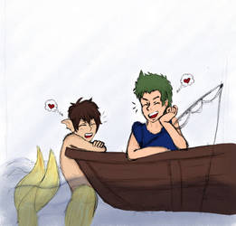 MERMAY21 MochiSawa Merman x Fisher AU [DAIYA]