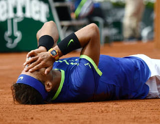 Rafael Nadal during French Open finals