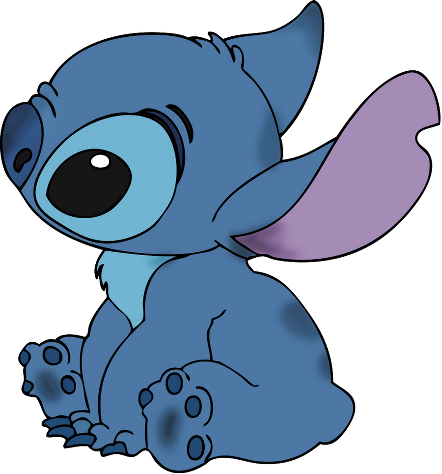 Stitch Line art colorized