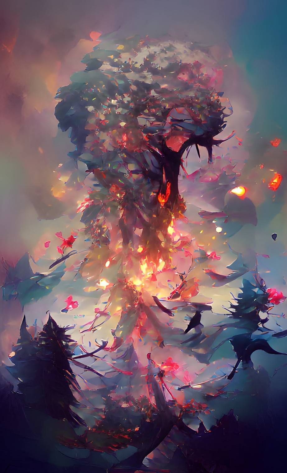 Exploding Tree Drawing Tree Explosion by JohnKettner on DeviantArt