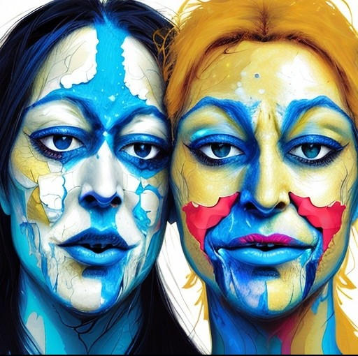 Painted Faces by JohnKettner on DeviantArt
