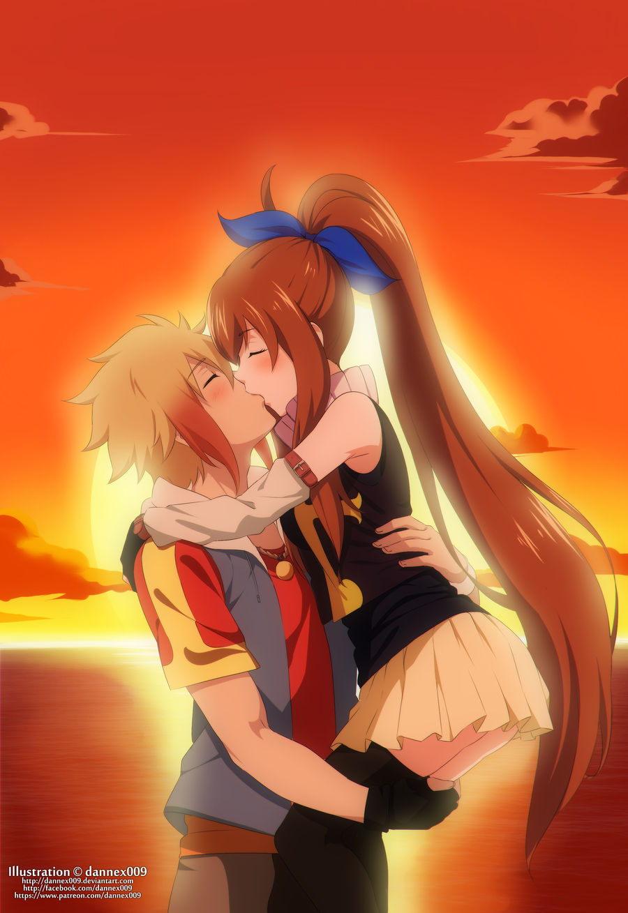 Anime couple kiss by mystic-pUlse on DeviantArt