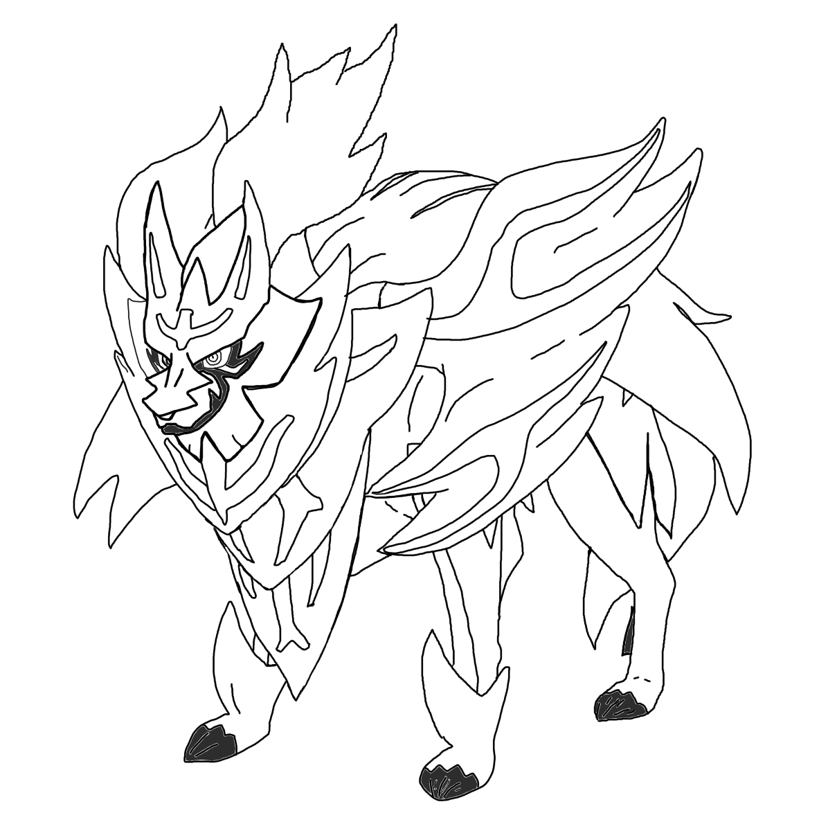 Zamazenta Crowned Shield by Pokemonsketchartist on DeviantArt