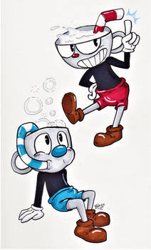 Cuphead and Mugman