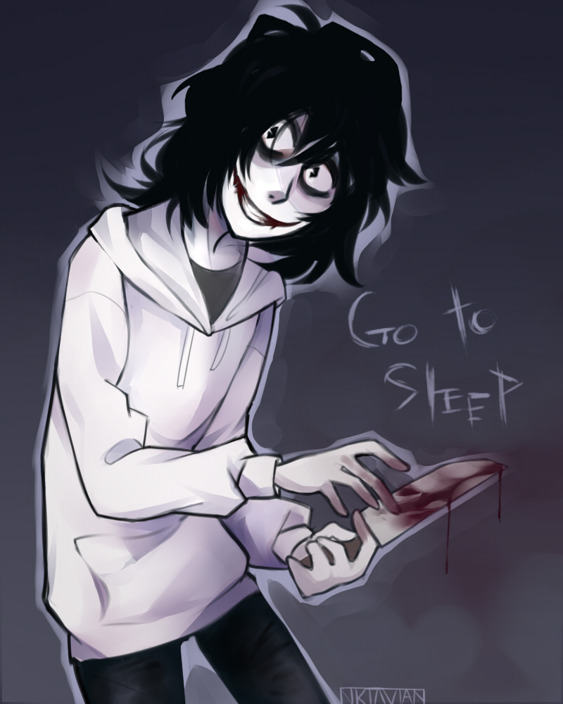 Jeff The Killer Don't mind the rain by 0ktavian on DeviantArt