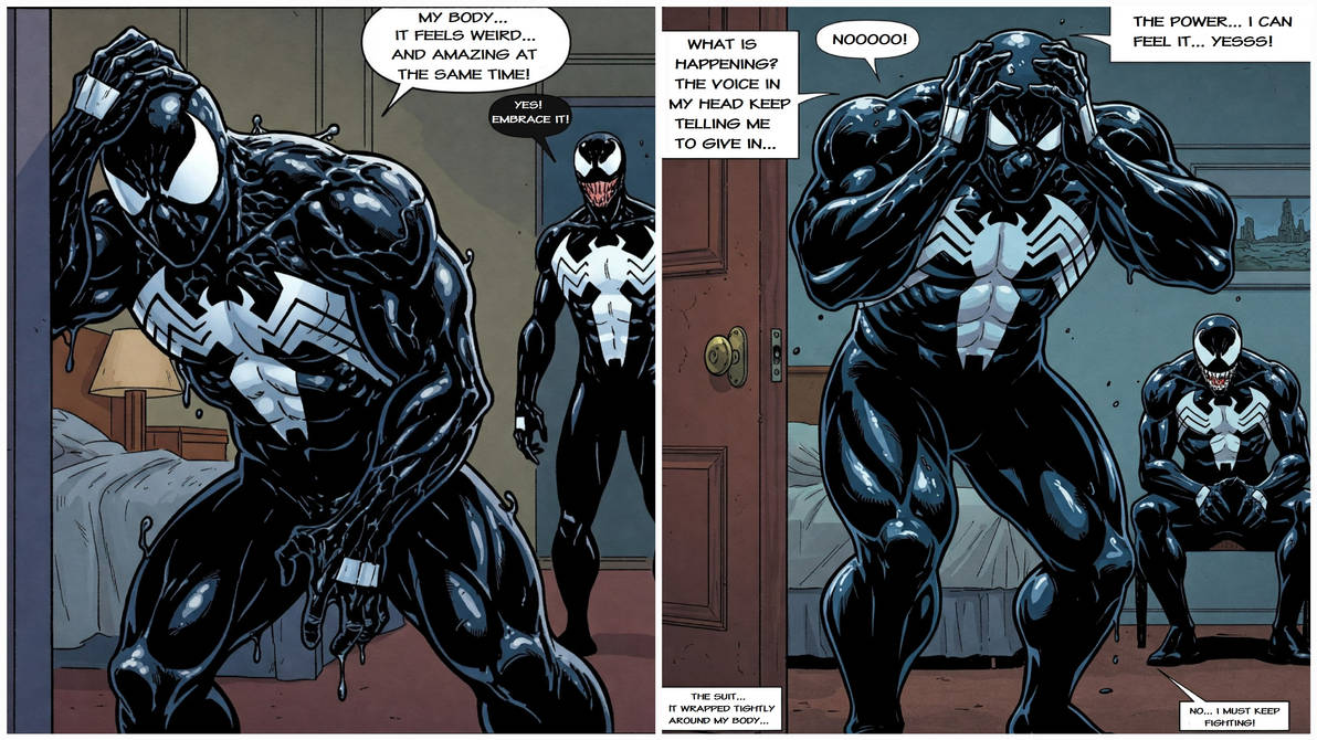 Symbiote transformation comic - Part 2 by spidersymbiote1 on DeviantArt