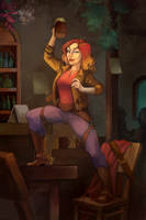 Comission - DnD-character by Aryvejd