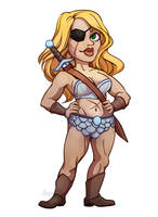 Comission - Warrior by Aryvejd