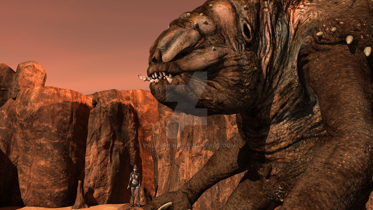 Vr Rancor The Rancor Finishes Its Dinner by Val-domina on DeviantArt