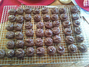 Chocolate Covered Raspberry Cookies