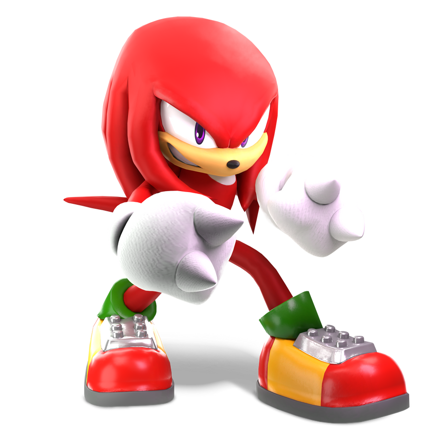 Knuckles Rende Knuckles the Echidna Smash Bros. Style Render by ChomperDev1antart on ...