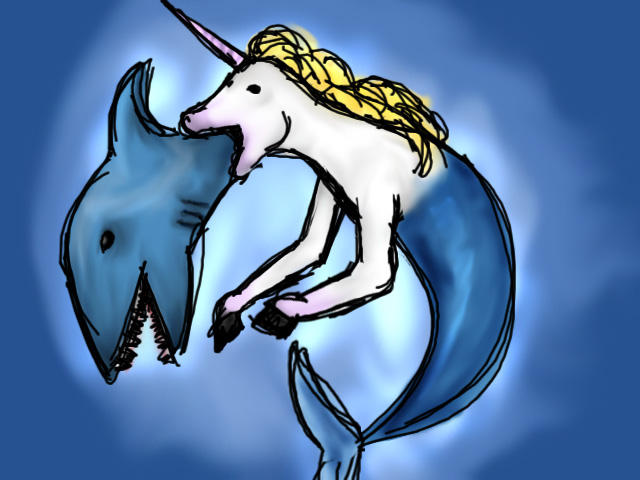 Shark Unicorn by penlikeCecilia on DeviantArt