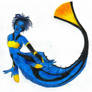 Regal blue tang mermaid