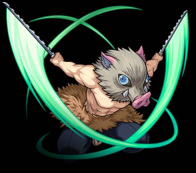 Inosuke Monster Strike render 3 by NinshuWhatIfs on DeviantArt