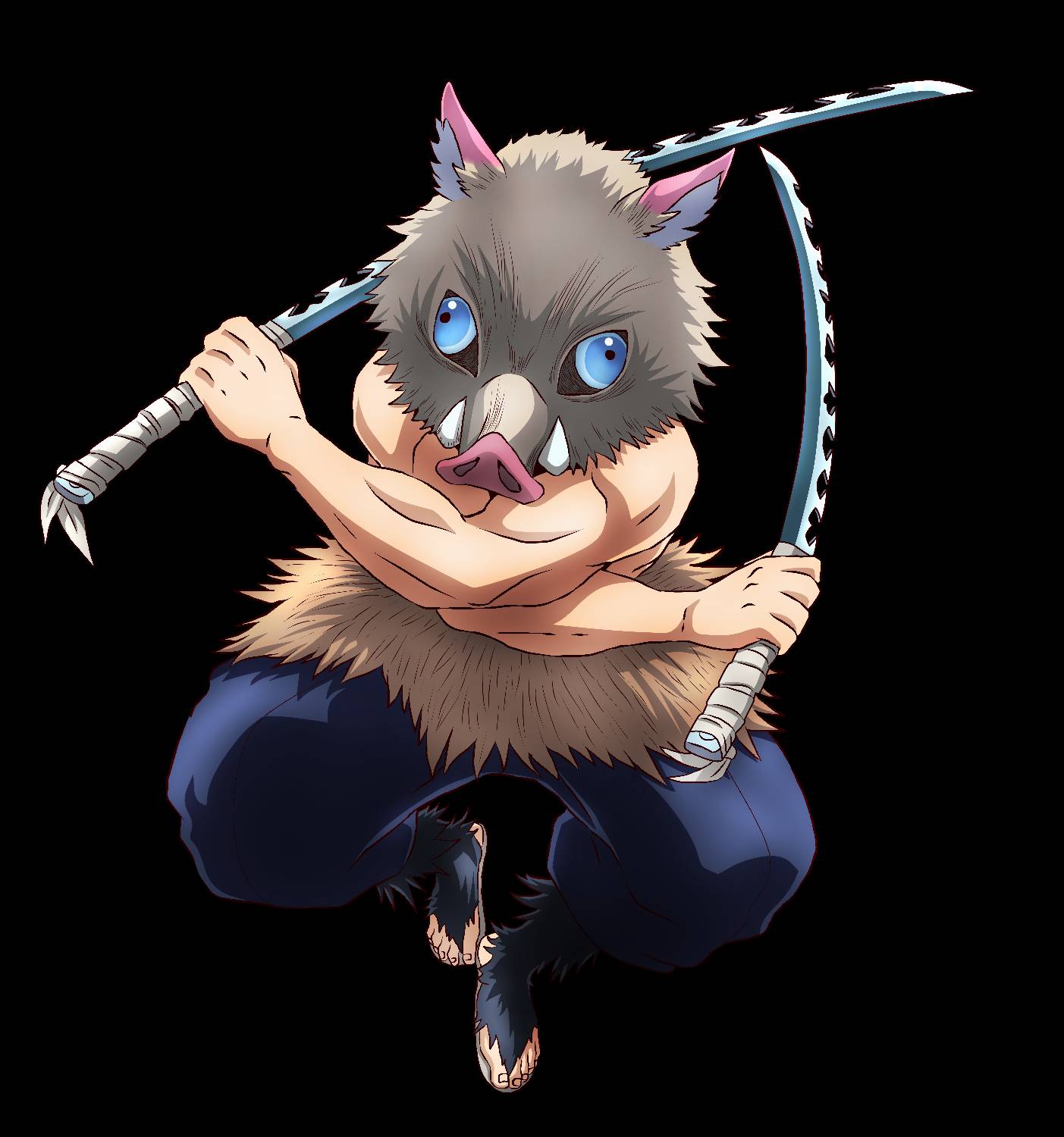 Inosuke Render 3 by NinshuWhatIfs on DeviantArt