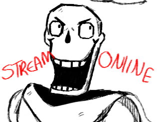 Streaming Undertale art!