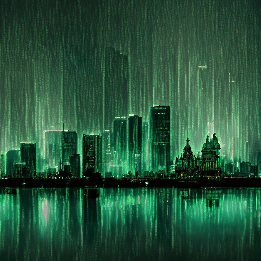 Matrix city skyline - alternate version by equinoxec64 on DeviantArt