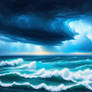 The ocean is angry...