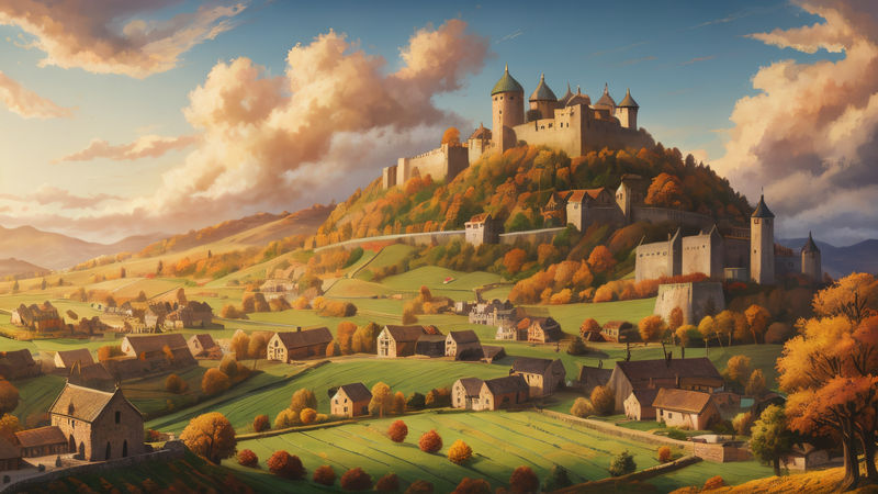 Autumn in Medieval village by equinoxec64 on DeviantArt Autumn in Medieval village by equinoxec64 on DeviantArt
