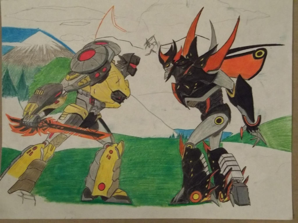 Beast Hunters Grimlock vs Predaking.