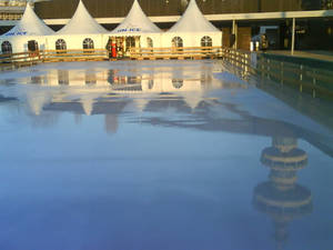 Ice skating ring in Thessaloniki