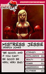 Trading Card - Mistress Jessie by jessiesheram