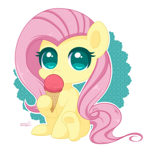 Ice cream Fluttershy