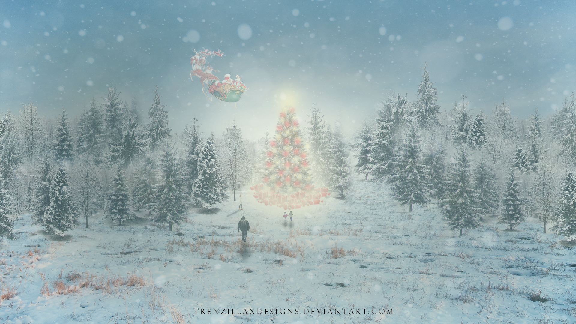 Christmas Artwork: The Forest of Christmas