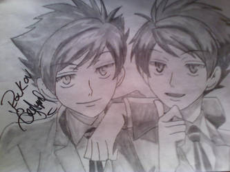 Hikaru and Kaoru Hitachiin - OHSHC (signed)