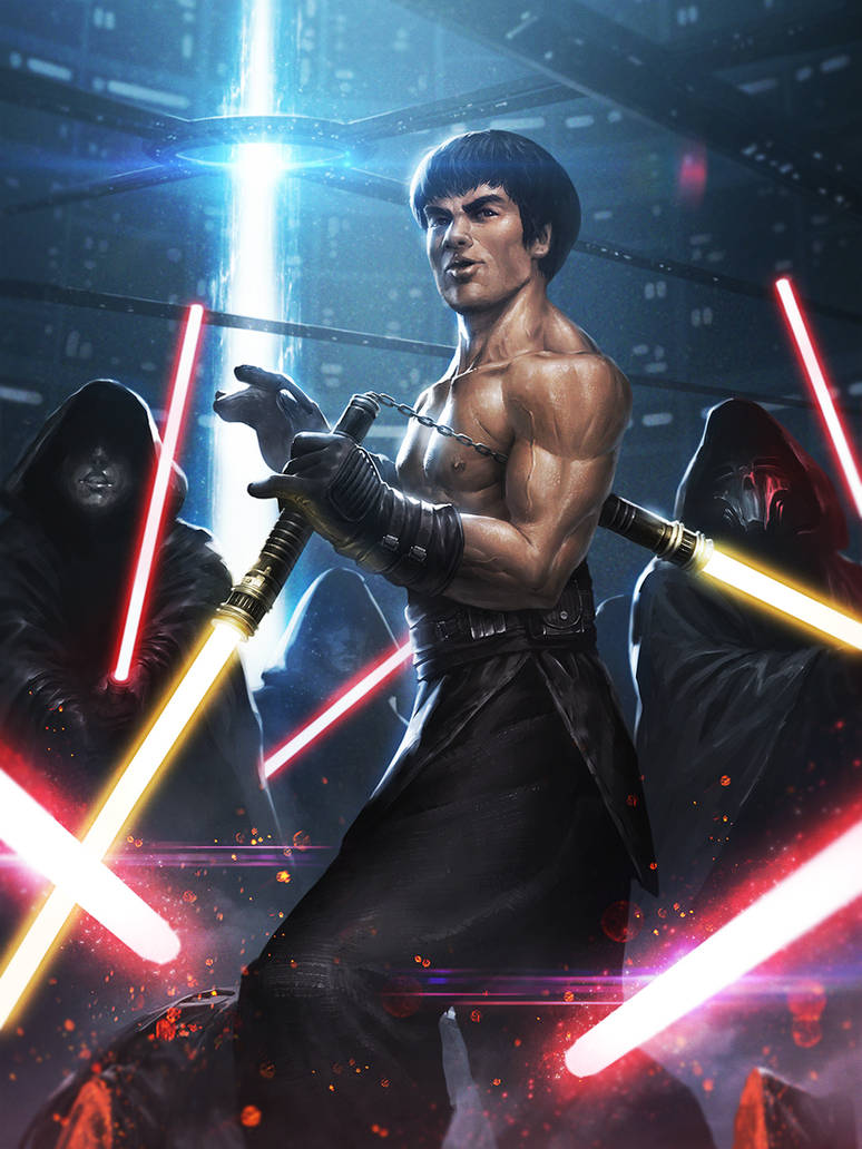 Bruce Lee Jedi by ameeeeba