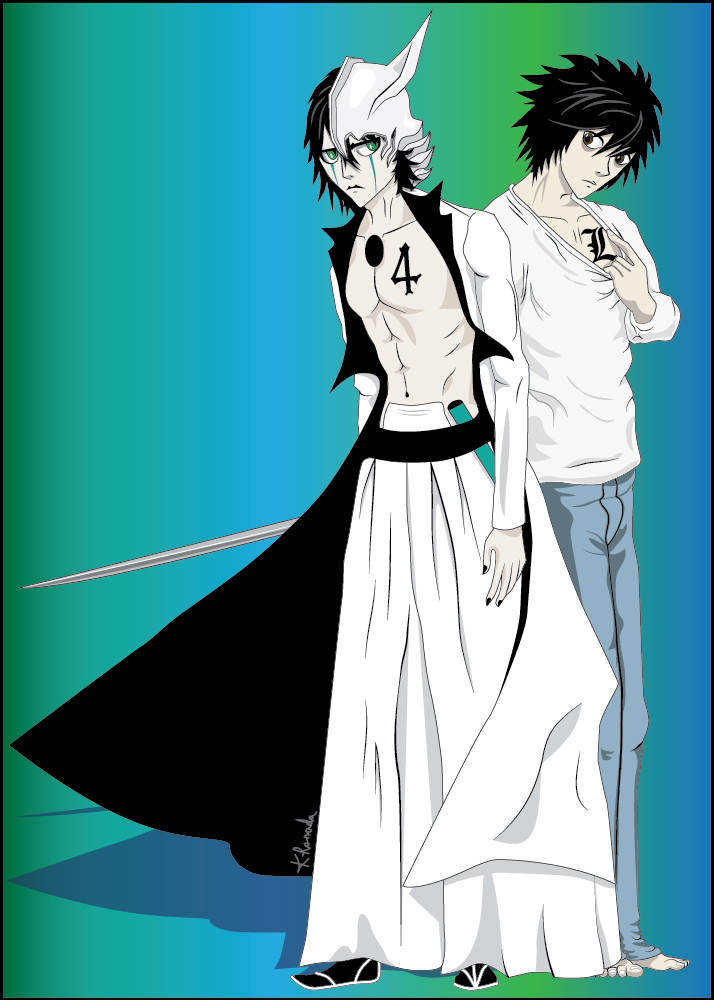 4 Meets L Bleach X Death Note By Khamarupa On Deviantart